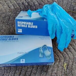 Disposable Nitrile Gloves - Blue (100 pcs)